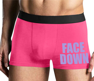 Face Down - Mens Pink Boxer Brief