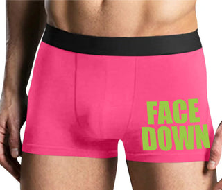 Face Down - Mens Pink Boxer Brief
