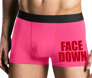 Face Down - Mens Pink Boxer Brief
