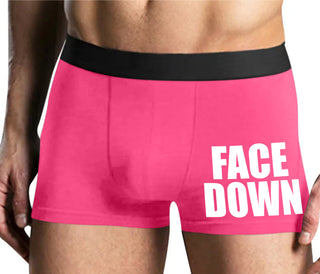 Face Down - Mens Pink Boxer Brief