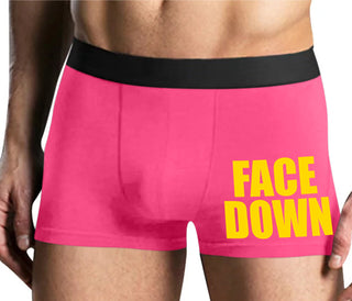 Face Down - Mens Pink Boxer Brief