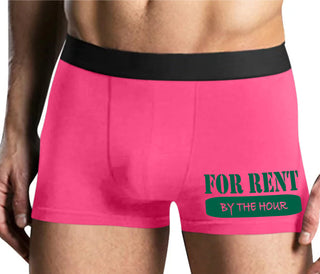 For Rent By The Hour - Mens Pink Boxer Brief