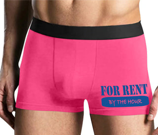 For Rent By The Hour - Mens Pink Boxer Brief