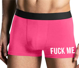 Fuck Me - Mens Pink Boxer Brief