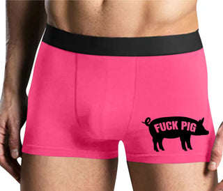 Fuck Pig - Mens Pink Boxer Brief