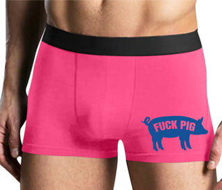 Fuck Pig - Mens Pink Boxer Brief