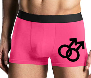 Gay Sign - Mens Pink Boxer Brief
