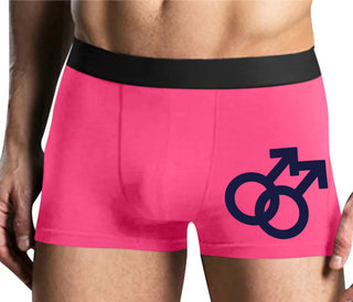 Gay Sign - Mens Pink Boxer Brief