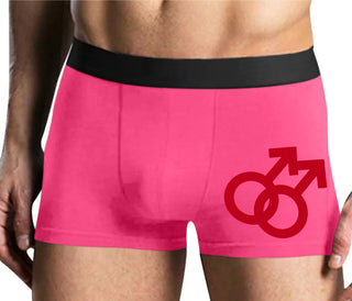 Gay Sign - Mens Pink Boxer Brief