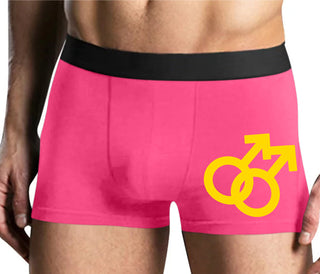 Gay Sign - Mens Pink Boxer Brief