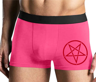 Inverted Pentagram - Mens Pink Boxer Brief