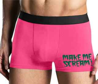 Make Me Scream - Mens Pink Boxer Brief