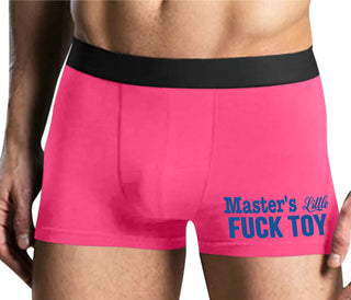 Master's Little Fuck Toy - Mens Pink Boxer Brief
