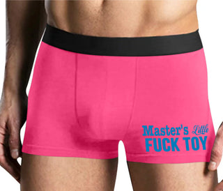 Master's Little Fuck Toy - Mens Pink Boxer Brief