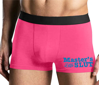 Master's Little Slut - Mens Pink Boxer Brief