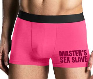 Masters Sex Slave - Mens Pink Boxer Brief
