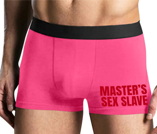 Masters Sex Slave - Mens Pink Boxer Brief
