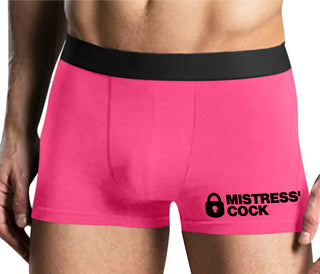Mistress Owned Cock - Mens Pink Boxer Brief