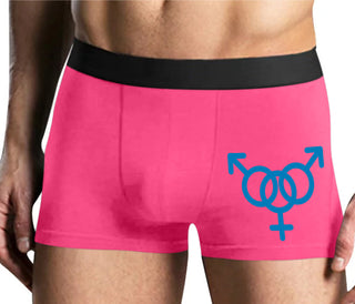 MMF Threesome - Mens Pink Boxer Brief