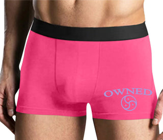 Owned With BDSM Symbol - Mens Pink Boxer Brief