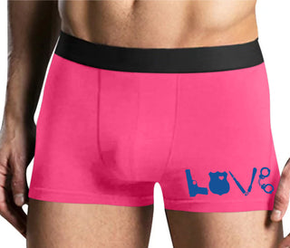 Police Love - Mens Pink Boxer Brief