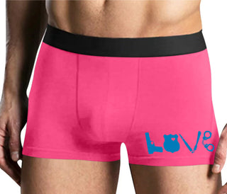 Police Love - Mens Pink Boxer Brief