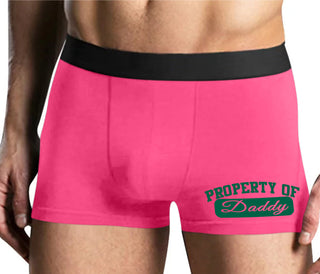 Property Of Daddy - Athletic Look - Mens Pink Boxer Brief