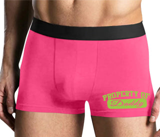 Property Of Daddy - Athletic Look - Mens Pink Boxer Brief