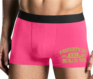 Property Of Big Black Cock - Jack Of Spades - Mens Pink Boxer Brief
