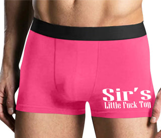 Sir's Little Fuck Toy - Mens Pink Boxer Brief