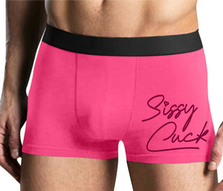 Sissy Cuck - Mens Pink Boxer Brief