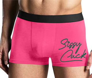 Sissy Cuck - Mens Pink Boxer Brief