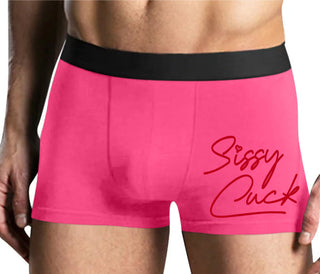 Sissy Cuck - Mens Pink Boxer Brief