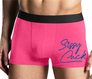 Sissy Cuck - Mens Pink Boxer Brief