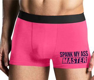 Spank My Ass Master - Mens Pink Boxer Brief