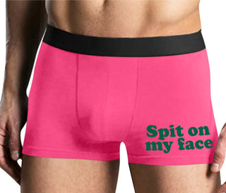 Spit On My Face - Mens Pink Boxer Brief