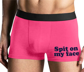 Spit On My Face - Mens Pink Boxer Brief