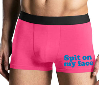 Spit On My Face - Mens Pink Boxer Brief