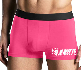 Submissive - Cuff Logo - Mens Pink Boxer Brief