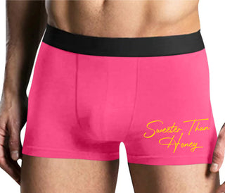 Sweeter Than Honey - Mens Pink Boxer Brief