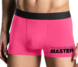 You Can Call Me Master - Mens Pink Boxer Brief