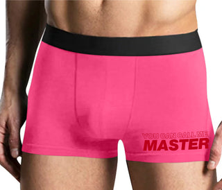 You Can Call Me Master - Mens Pink Boxer Brief
