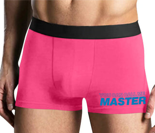 You Can Call Me Master - Mens Pink Boxer Brief