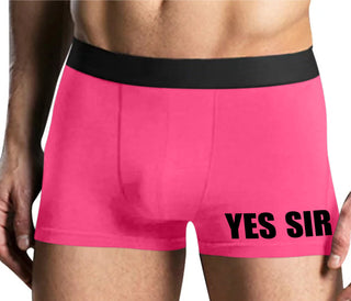 Yes Sir - Mens Pink Boxer Brief