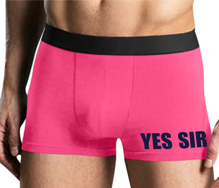 Yes Sir - Mens Pink Boxer Brief