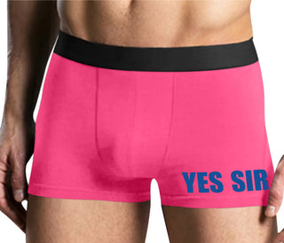 Yes Sir - Mens Pink Boxer Brief