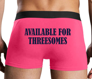 Available for Threesomes - Pink Boxer Brief