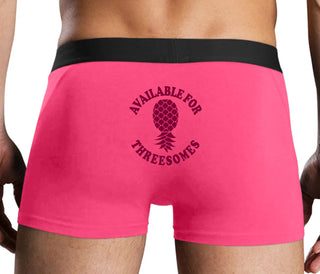 Available for Threesomes - Swinger Pineapple - Pink Boxer Brief