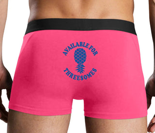 Available for Threesomes - Swinger Pineapple - Pink Boxer Brief