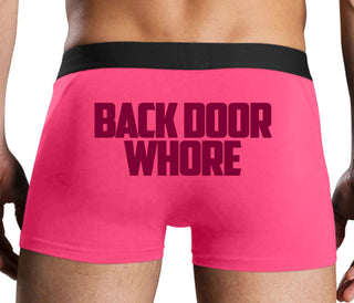 Back Door Whore - Pink Boxer Brief